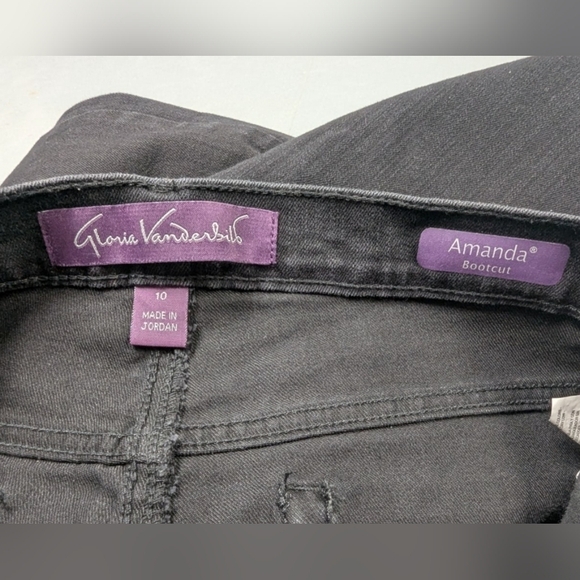 Gloria Vanderbilt MISSY 10 SHORT in black bootcut wide leg - Picture 11 of 14